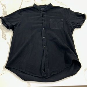 Zara men’s button up mandarin collar size large